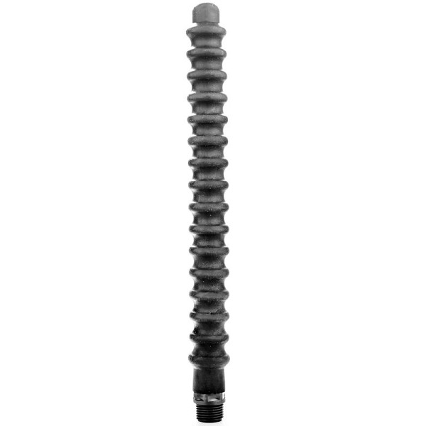 ALL BLACK MEGA RIPPLE  SILICONE ANAL DOUCHE 28.5CM