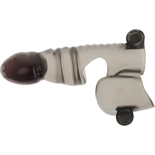 OHMAMA PENIS AND TESTICLES SLEEVE - 3 MOTORS - ΑΞΕΣΟΥΑΡ ΠΕΟΥΣ