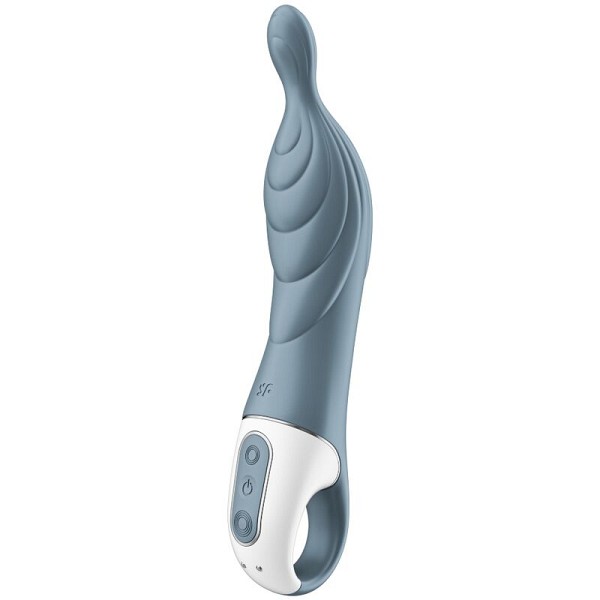 SATISFYER A-MAZING 2 A-SPOT VIBRATOR - GREY