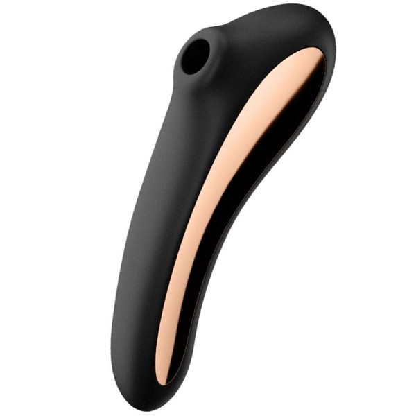 SATISFYER DUAL KISS CLIT STIMULATING - BLACK