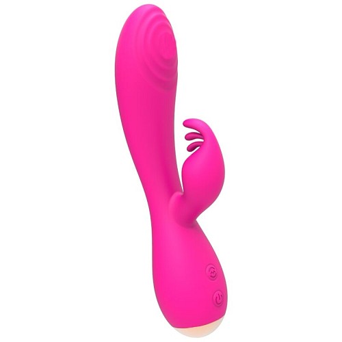 NALONE MAGIC STICK RABBIT VIBRATOR TRIPLE STIMULATING HEADS - PINK - ΑΔΙΑΒΡΟΧΑ SEX TOYS