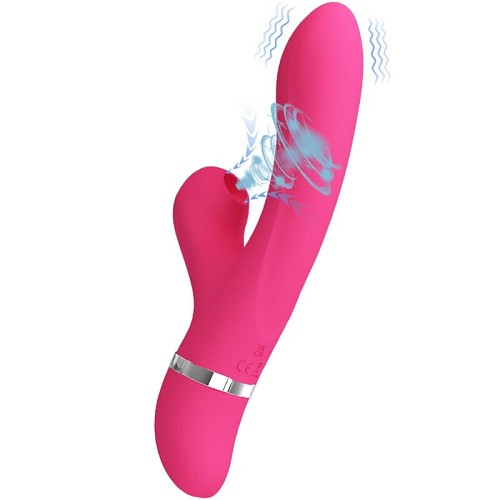 PRETTY LOVE WILLOW SUCTION RABBIT VIBRATOR - HI-TECH ΔΟΝΗΤΕΣ
