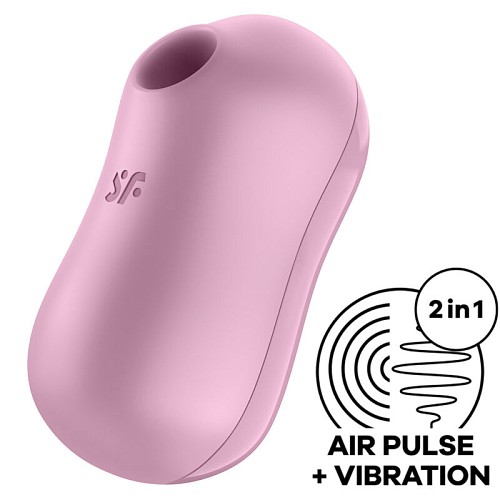 SATISFYER COTTON CANDY STIMULATOR & VIBRATOR - LILAC - ΔΟΝΗΤΕΣ