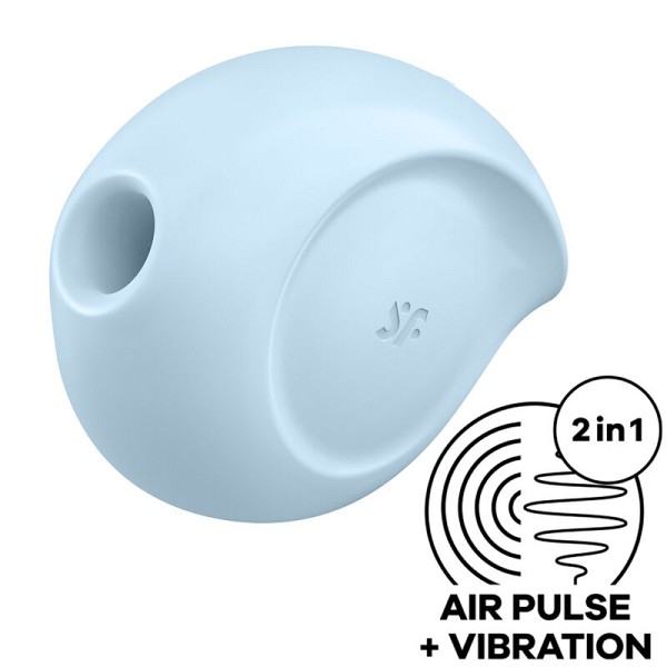 SATISFYER SUGAR RUSH STIMULATOR & VIBRATOR - BLUE