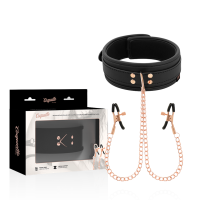 COQUETTE FANTASY COLLAR WITH NIPPLES CLAMPS
