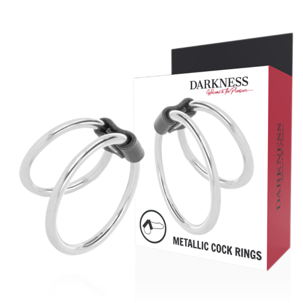 DARKNESS DOUBLE METAL RING  PENIS