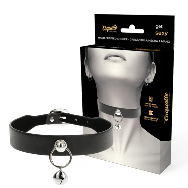 COQUETTE HAND CRAFTED CHOKER JINGLE BELL