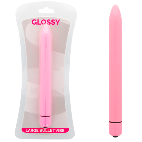 GLOSSY SLIM VIBRATOR PINK