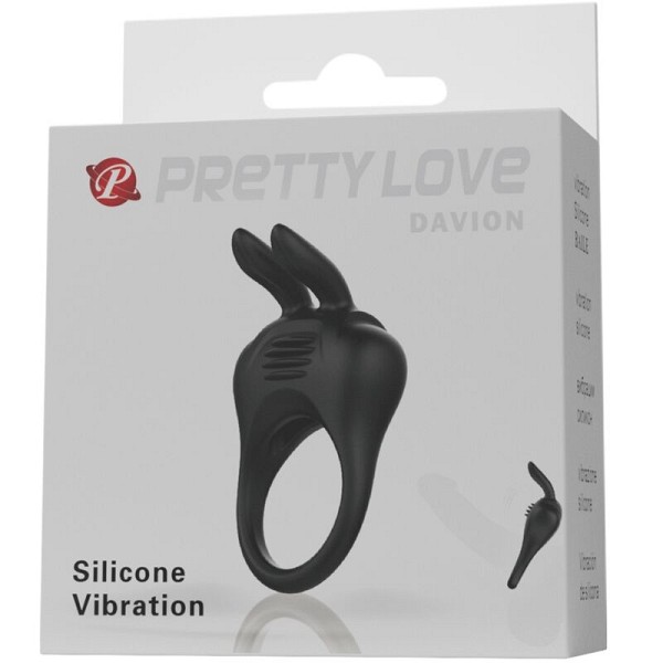 PRETTY LOVE DAVION RABBIT VIBRATOR RING