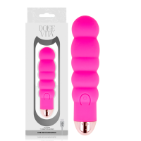 DOLCE VITA RECHARGEABLE VIBRATOR SIX PINK 10 SPEEDS
