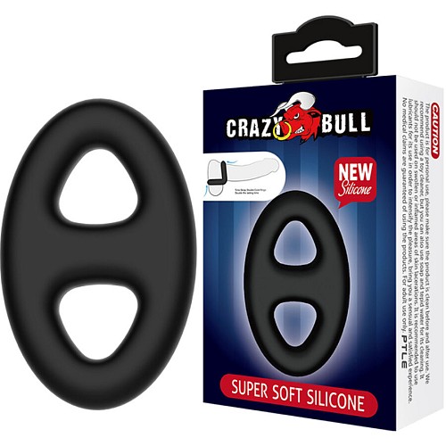 CRAZY BULL - SUPER SOFT DOUBLE SILICONE RING - XXX TOYS