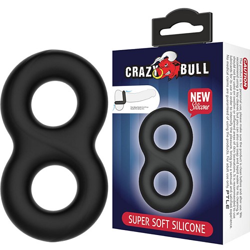 CRAZY BULL - SUPER SOFT DOUBLE SILICONE RING 2 - XXX TOYS
