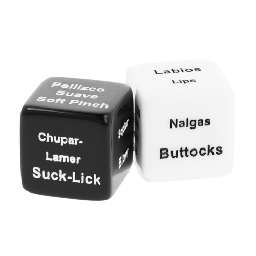 BLACK&SILVER DICE FOR COUPLES ES/EN - ΖΑΡΙΑ