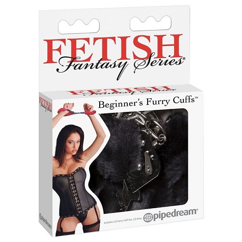 FETISH FANTASY FURRY CUFFS BLACK - FETISH/ BONTAGE