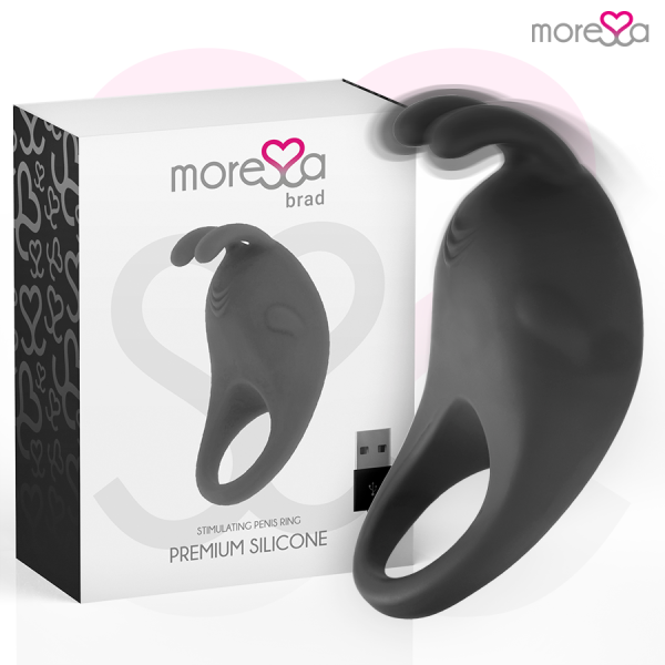 MORESSA BRAD PREMIUM SILICONE RECHARGEABLE BLACK