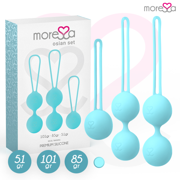 MORESSA OSIAN SET PREMIUM SILICONE  TURQUOISE