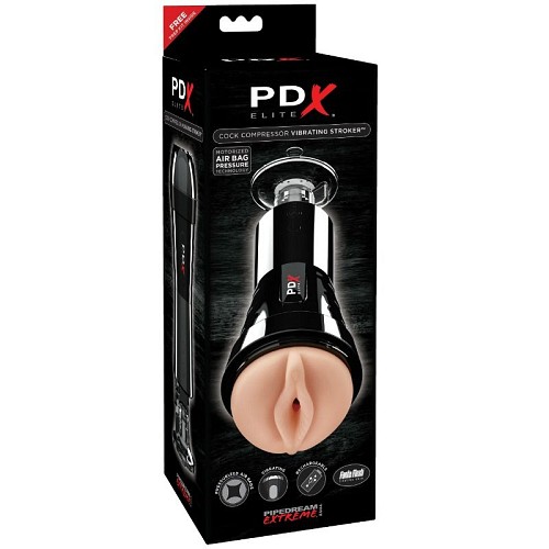PDX ELITE - COCK COMPRESSOR VIBRATING STROKER - ΠΡΟΣΟΜΟΙΩΤΕΣ