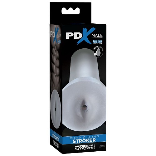PDX MALE PUMP AND DUMP STROKER - CLEAR - MASTURBATORS FOR THEM / ΒΟΗΘΗΜΑΤΑ ΑΝΔΡΙΚΟΥ ΑΥΝΑΝΙΣΜΟΥ